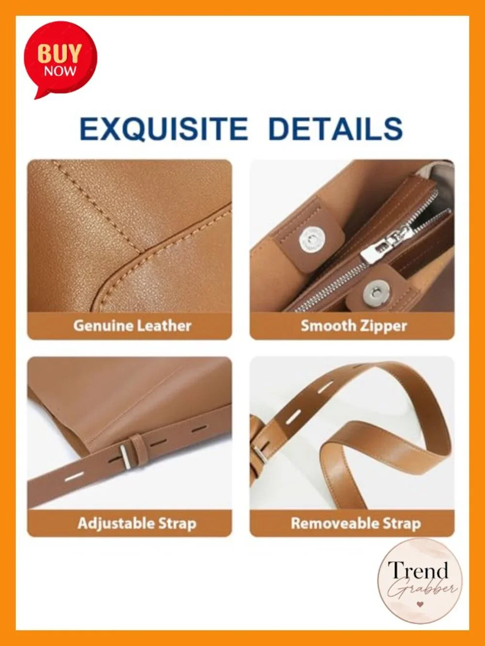 Genuine Leather Hobo Bag Crossbody Shoulder Purse Women